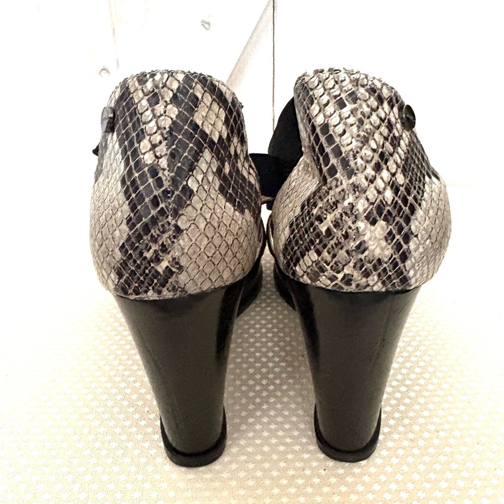 Calvin Klein Python Print Black Wedge Sandals - image 2